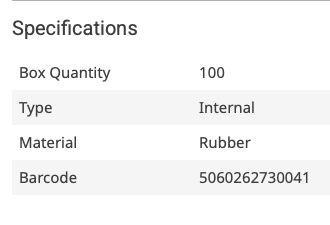 Internal Flush Cone (Black)