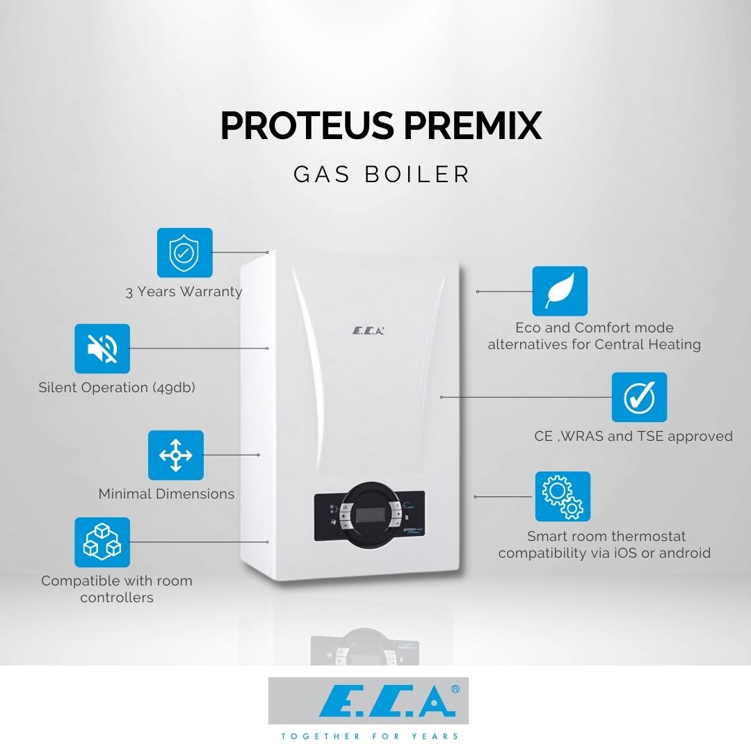 ECA 30KW PROTEUS PREMIX Gas Combi Boiler