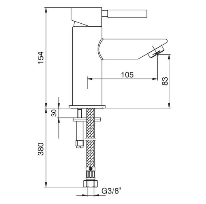 Mix - Miscelatore Monocomando Lavabo