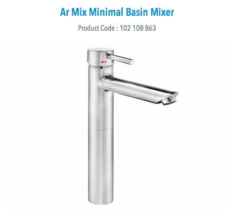 Mix - Miscelatore lavabo alto e lavabo