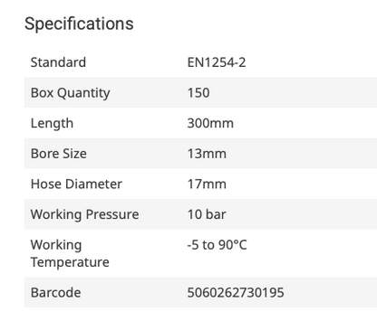 3/4 x22mm - 300mm Flexible Hose