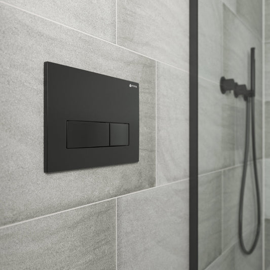 Skylo Ultra22 Matt Black Dual Flush Plate
