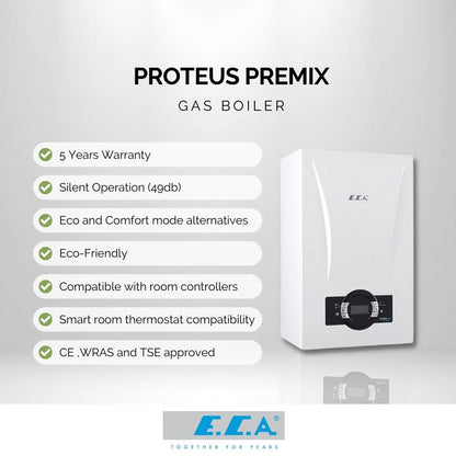ECA 35KW PROTEUS PREMIX Gas Combi Boiler