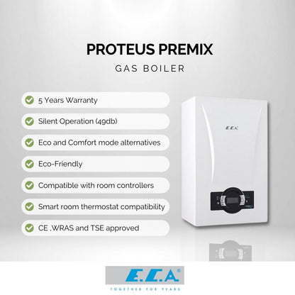 ECA 30KW PROTEUS PREMIX Gas Combi Boiler