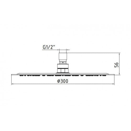 E.C.A. Shower Head Ø300