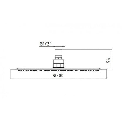 E.C.A. Shower Head Ø300