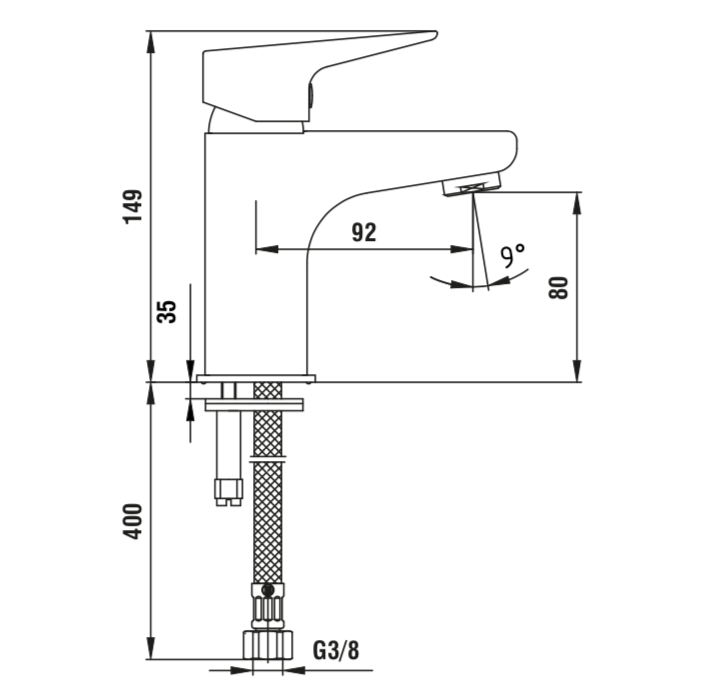 Fia - Grifo monomando para lavabo