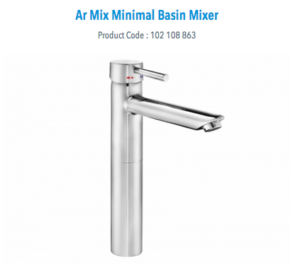 Mix - Miscelatore lavabo alto e lavabo
