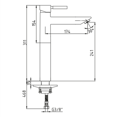 Mix - Miscelatore lavabo alto e lavabo